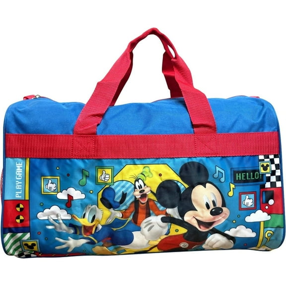 Ruz 18 Inch Kids Duffel Bag Overnight Carry-On Travel And Sports Bag Mickey Mouse