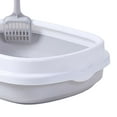 thumbnail image 2 of Bvdfgk Anti Splashing Cat Litter Box with Surrounded Top Cover Tray Sand Box Detachable Gray Large, 2 of 9
