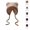 Beige, variant on Women’s Cute Graphic Pattern Winter Hat Double Layer Thick Warm Knit Beanie Fleece Lined Cuffed Earflap Skull Cap One Size Stretchy Outdoor Ski Gift, Grey,One Size