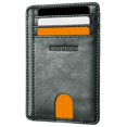 thumbnail image 1 of Cartera RUNBOX Slim de piel con bloqueo RFID, 11,5 x 8 x 1,1 cm, 1 of 6