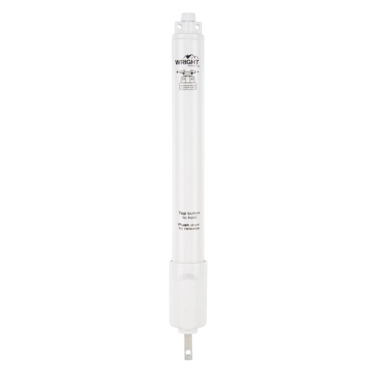 Wright Products E-Z Hold Pneumatic Door Closer, White photo 1