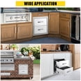 thumbnail image 4 of Yiwa Triple Access BBQ Drawers, Flush Mount Design with Stainless Steel Handles for Outdoor Kitchen Islands, 4 of 7