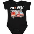 thumbnail image 3 of Inktastic I'm 1 Fire Truck 1st Birthday Boys or Girls Baby Bodysuit, 3 of 5