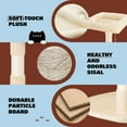 thumbnail image 4 of Amolife 73.6" Extra Large Corner Cat Tree, Fan-Shaped Tower with Scratching Posts & Condo House for Indoor Cats, Beige, 4 of 10