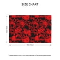 thumbnail image 2 of Placemats Set of 4 / 6, Red Skulls 3 Placemats for Dining Table Indoor/Outdoors Heat Resistant Washable Placemats 18" x 12", 2 of 8