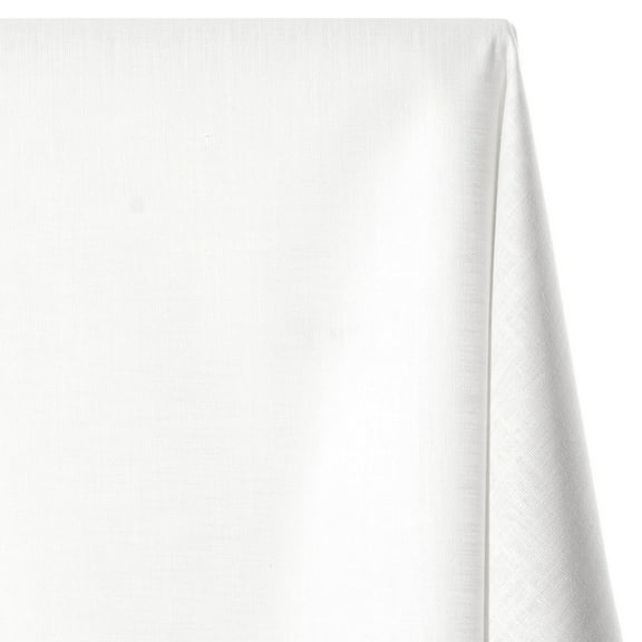 Alpine Shirting Slub Chambray Fabric - White Cotton Polyester 57/58" By The Yard