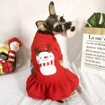 thumbnail image 4 of Mascota Abrigo de Navidad Perro Gato Traje de Papá Noel Faldas de Navidad Abrigo de perro Disfraces Vestir Ropa Traje oso de fresa  Juguete, 4 of 6