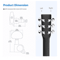 thumbnail image 3 of Clavijas De Afinación Para Guitarra Eléctrica O Acústica 6 pzs, plata, 3 of 5