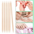 thumbnail image 3 of Chengjian Disposable Wooden Cuticle Pusher Remover Sticks, Brown, 500 Pieces, 3 of 8