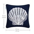 thumbnail image 4 of Throw Pillow Cover 18x18 Inch Navy Marine Organism Shells Decorative Square Cushion Cover for Couch Bed Sofa Indoor Furniture, 4 of 7