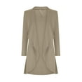 thumbnail image 4 of ShomPort Women Oversized Cardigan Lapel Coat Casual Loose Jacket Long Sleeve Open Front Winter Fall Clothes Trendy, 4 of 8