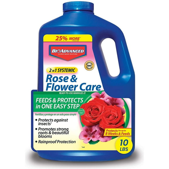 BioAdvanced 2 in 1 Rose & Flower Care Insect Protection Granules, 10 lb