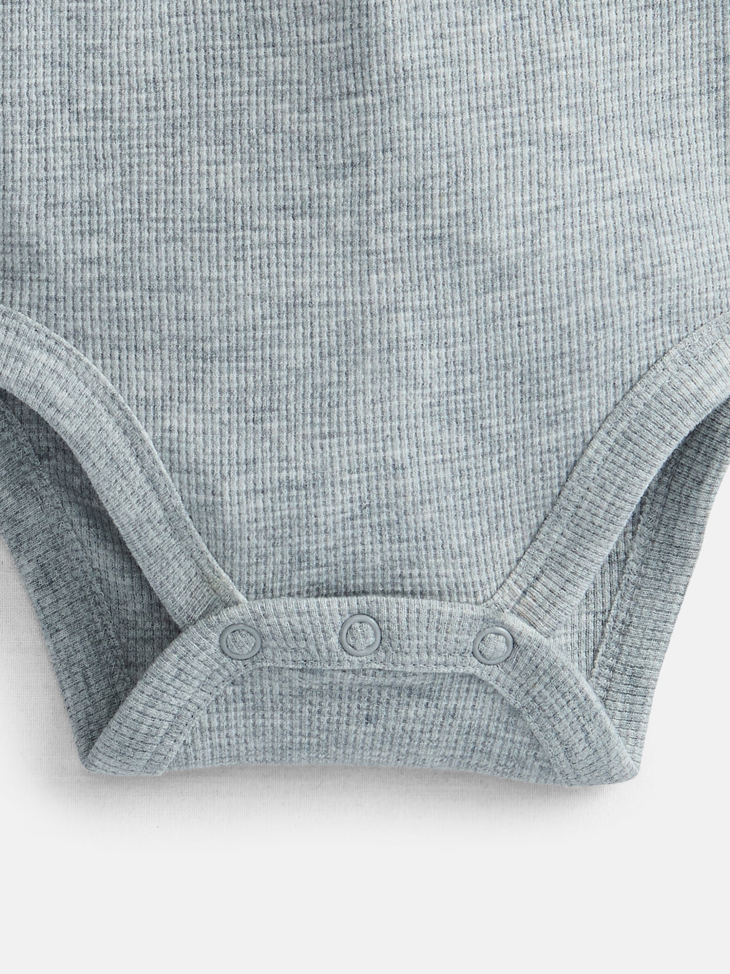Wonder Nation Baby Boys' Thermal Henley Bodysuit with Long Sleeves, Sizes 0M-24M