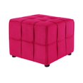 thumbnail image 3 of Gannon Ottomans Pink Velvet  Upholstered Piping Trim, 3 of 7