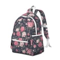 thumbnail image 2 of Pioneer Flower Backpack for School,Cute School Bag,Schoolbag with Adjustable Shoulder Straps & Padded Back,13.4"x11"x4.7", 2 of 6