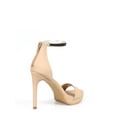 thumbnail image 3 of Fahrenheit Single Sole Women's Open Toe High Heel Sandals in Nude, 3 of 3