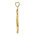thumbnail image 2 of Real 14kt Yellow Gold Diamond-cut Polished Seahorse Pendant; for Adults and Teens; for Women and Men, 2 of 4