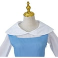 thumbnail image 7 of Women's Classic Princess Belle Blue  Maid Storybook Dress  - Elegant Village-Inspired Gown with Apron, 7 of 7