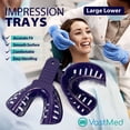 thumbnail image 2 of 12PCS Dental Grade Disposable Perforated Plastic Dental Impression Trays by VASTMED | Plastic Materials Teeth Holder Dental Central Supply for Oral Tools, 2 of 6