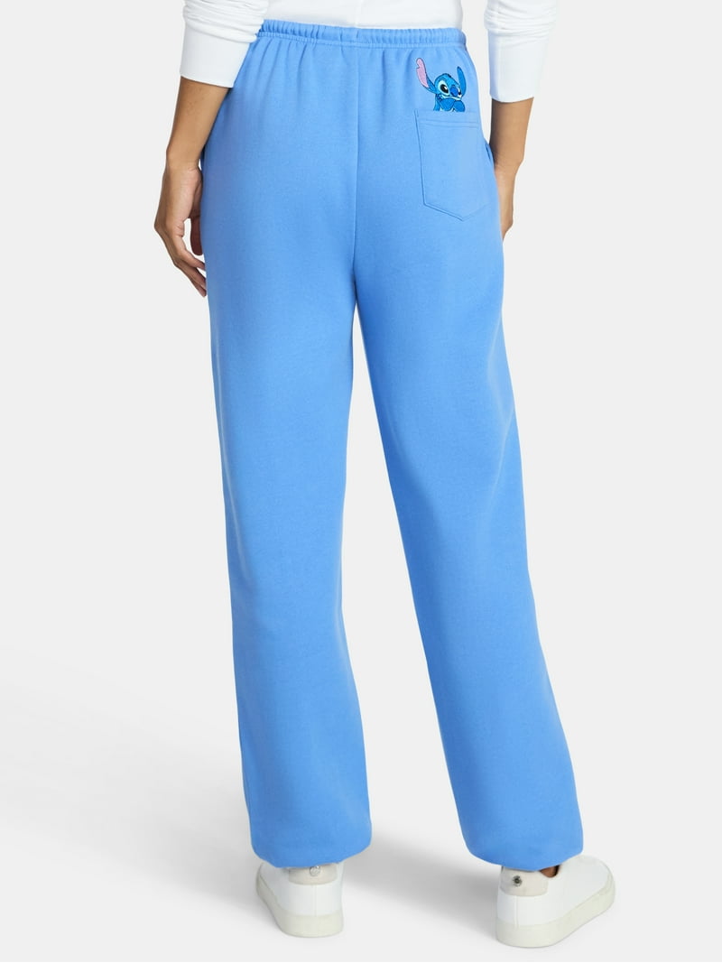 Disney Stitch Women's Graphic Jogger Pants, 30'' Inseam, Sizes XXS