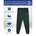 thumbnail image 2 of iXtreme Men's Tricot Jogger Pants - 3 Pack Active Performance Sweatpants for Men (Sizes: S-2XL), 2 of 7