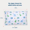 thumbnail image 6 of Wildkin Kids 100% Cotton Percale Standard Pillowcase for Boys and Girls - 30 x 20 Inches Inches (Dinosaur Land), 6 of 8