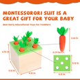 Montessori Toys for 1+ STF9 Year Old Baby Gifts,Play Includes Carrot