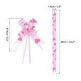 thumbnail image 2 of Unique Bargains 3.3inch Pull Bows Gift Wrapping Pull Bow Heart Pattern Baskets Present Bows Ribbon Pink 100 Pcs, 2 of 6