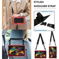 thumbnail image 2 of Fesign for TCL Tab 8V / Tab 8 SE (6048E) Tablet Case Shockproof Case Come with Tempered Glass Screen Protector Kids Friendly Case with Shoulder Strap (Red+Black/2 Pcs), 2 of 6