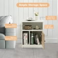 thumbnail image 3 of Gymax 2 PCS Nightstands Side End Beside Table w/ Storage Shelf for Bedroom Living Room, 3 of 10
