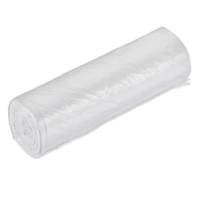 Unique Bargains Sacs à Déchets Petits de 4 à 6 Gallons Doublures de Corbeille Blancs, 20 Unités / Rouleau