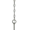 thumbnail image 2 of 19 Inch 3 Light Chandelier with Frosted Glass Shade, Silver, 2 of 5