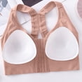 thumbnail image 4 of Stamzod Women's Racerback Sports Bra Front Closure Wireless Push Up Bra No Underwire Supportive Workout Bras for Women, 4 of 9