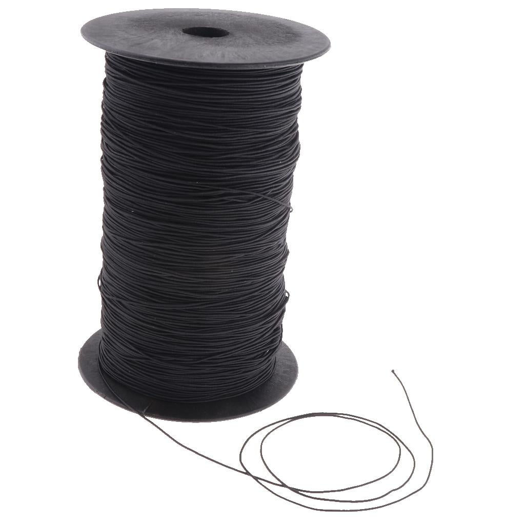 GUOOL 800m Beading Crafts Thread Necklace Bracelets Bag Chains String Cord Elastic Ropes 1mm For Making Necklace Bracelets Chains black
