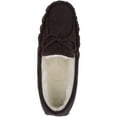 thumbnail image 6 of SNUGRUGS Womens Luxury Wool Suede Moccasin / Slipper with Rubber Sole (11 US, Dark Brown), 6 of 7