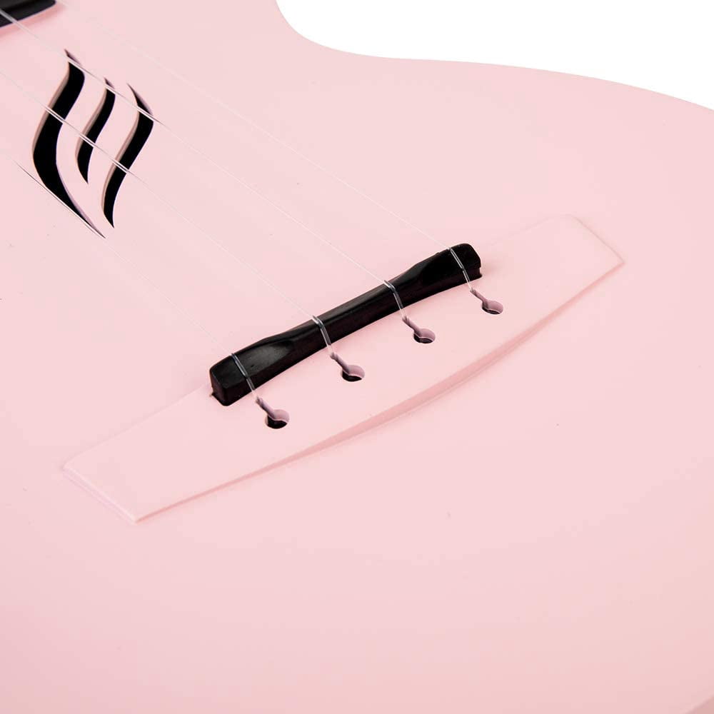 Enya Music Concert Nova U Carbon Fiber Ukulele with Free Lessons and Accessories, Pink