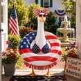 thumbnail image 5 of Ouuluon 4th of July Porch Goose Outfits Patriotic Easy Wear Porch Outfit, 23 inch USA Flag Themed Decor Costume for Yard Garden Independence Day, 5 of 6