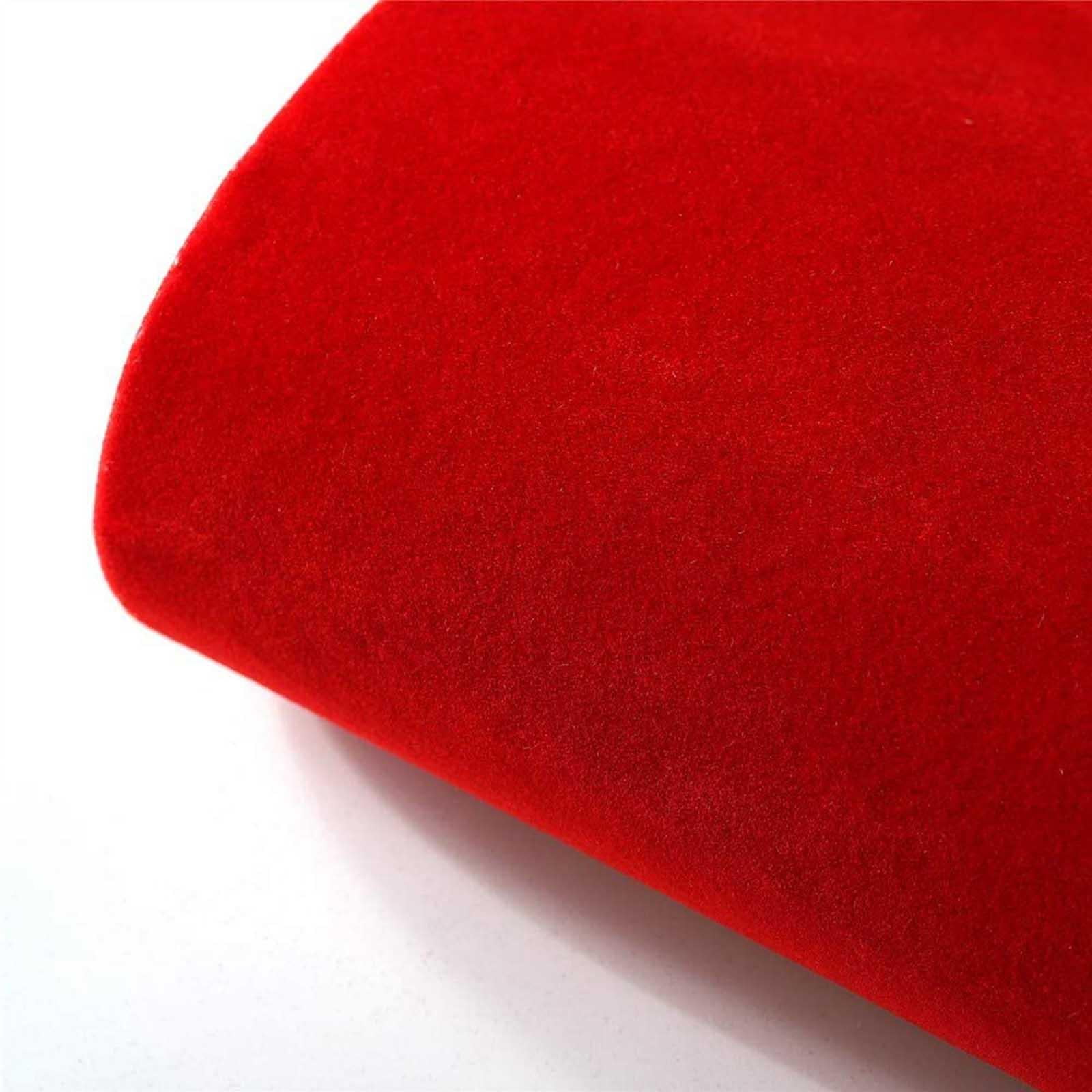 QccHieUs 4Pcs Back Self Adhesive Sheet Felt Velvet Velour Fabric Craft Sticker.