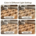 thumbnail image 7 of ODIKA 6'x9' Beige Brown Brick Pattern Design Washable Area Rug Modern Geometric Style with Unique Motifs for Dining Room, Under Table, Office Décor, Non-Slip Chair-Friendly, 7 of 7