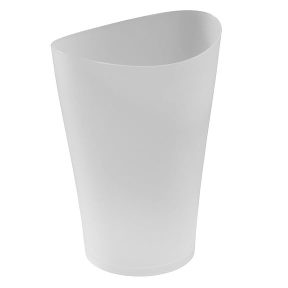 Rubbermaid SpaWorks Vanity Trash Can, 2.25 Gallon Plastic Round Open Top Garbage Bin, Clear