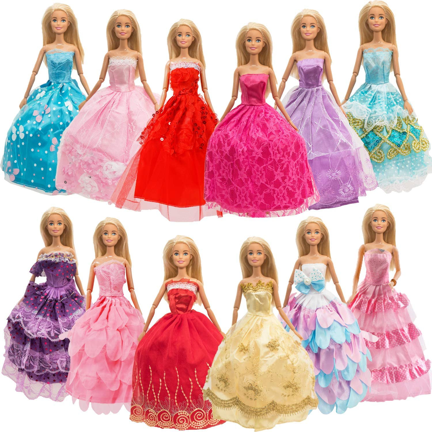 Fashion Outfit Office Dress Floral Gown for 11.5'' Barbie Dolls X-mas Gift Toys 