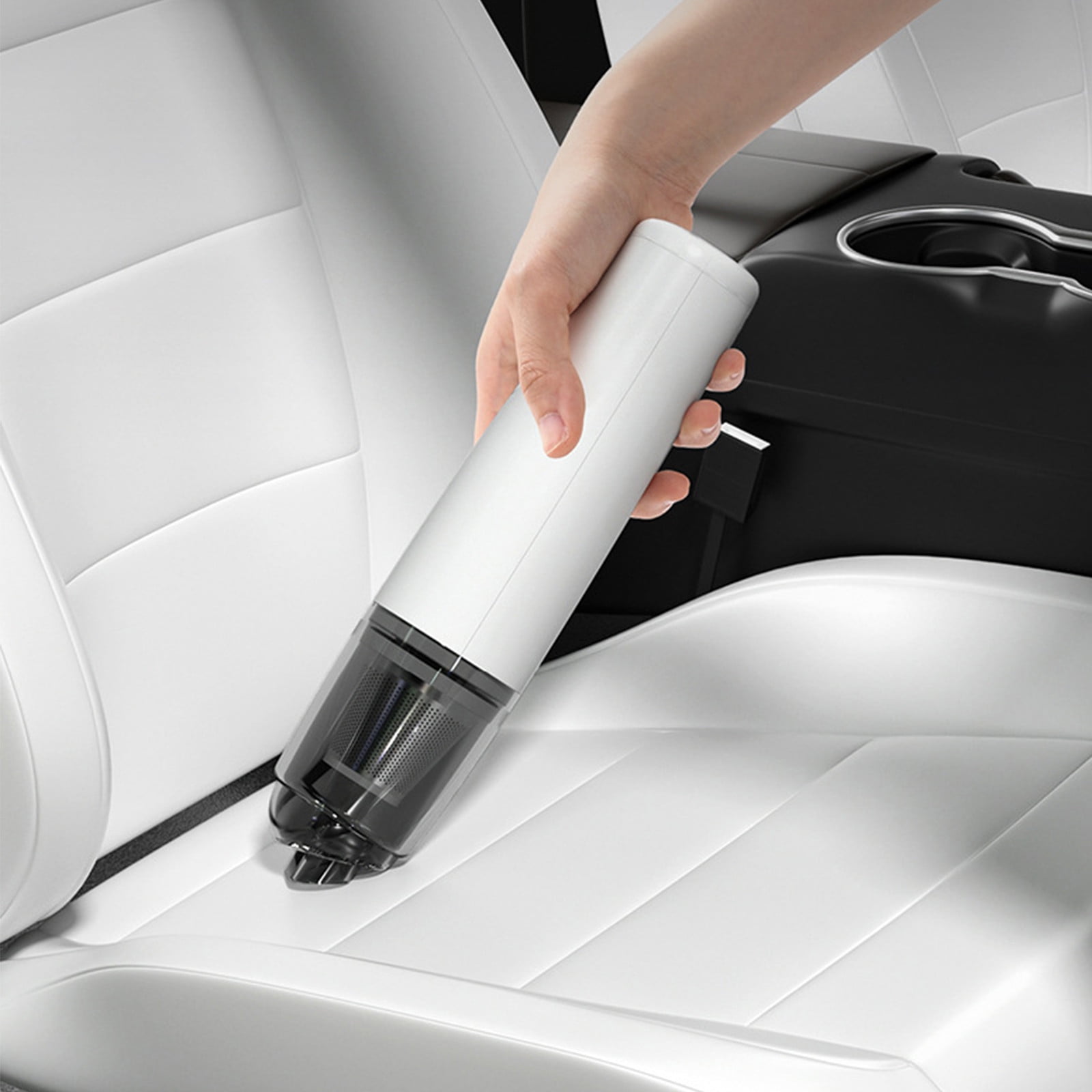 Car Vacuum with Powerful Suction, Mini Vacuum with Metal/Plastic Filter for Crevices, Keyboard Cleaner, USB Rechargeable Save 50% off