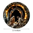 thumbnail image 3 of Lunxisen 2 Pcs Christmas Tree Nativity Scene with Figurines, Christmas Holy Family Nativity Scene for Xmas Decor Gift, Tabletop Decorative Christmas Ornaments, 3 of 5