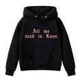 thumbnail image 4 of RUTAYY Girls Hoodies Casual Letter Printed Long Sleeved with Pocket Trendy Versatile Hooded Sweatshirt, 4 of 4