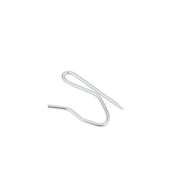 Unique Bargains Curtain Hooks Carbon Steel Pin-On Drapery Hook for Window Door Curtains Silver Tone 50 Pcs