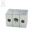thumbnail image 5 of Gustave 10PCS Neodymium Countersunk Hole Magnets, 0.88 inch x 0.4 inch x 0.16 inch Strong Permanent Rare Earth Block Magnets N35 (Hole: 0.16 inch), 5 of 12