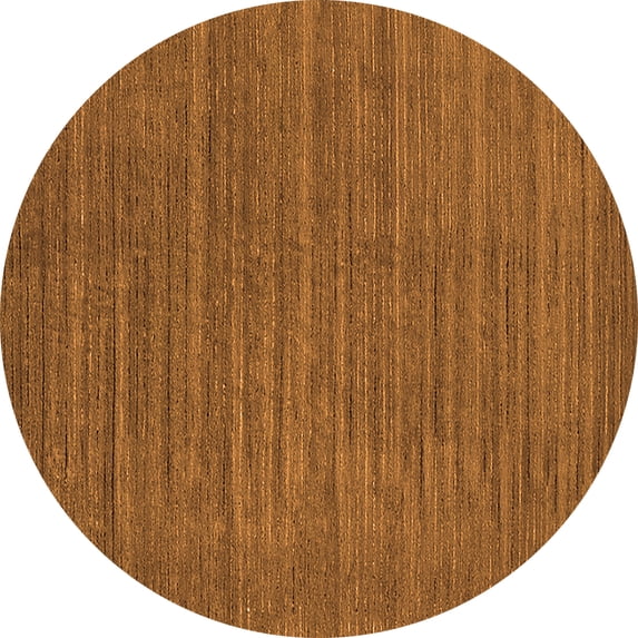 Ahgly Company Indoor Round Oriental Orange Industrial Area Rugs, 5' Round