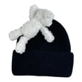 thumbnail image 2 of Gorro de invierno informal, cálido, suave y resistente al viento, accesorio de disfraz para hombres y mujeres, gorro de nieve Negro, 2 of 8