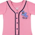 thumbnail image 4 of That Girl Lay Lay Baseball Jersey T-Shirt- Little and Big Girl Sizes 4-16, Pink, 7-8, 4 of 6
