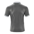 thumbnail image 5 of ZCFZJW Men's Casual Active Shirts 2025 Striped Color Block Printed Summer Short Sleeve Fashion Shirt Classic Slim Fit Golf Tennis Tops Dark Gray M, 5 of 6